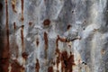 Zinc wall on the old and decaying Royalty Free Stock Photo