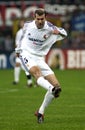 Zinedine Zidane in action during the match Royalty Free Stock Photo