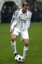 Zinedine Zidane in action during the match Royalty Free Stock Photo