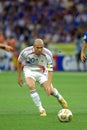 Zinedine Zidane in action during the match Royalty Free Stock Photo