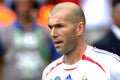 Zinedine Zidane during the match