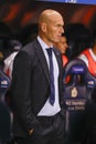 Zinedine Zidane coach of Real Madrid Royalty Free Stock Photo