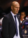 .Zinedine Zidane coach of Real Madrid Royalty Free Stock Photo