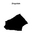 Zinguldak outline map Royalty Free Stock Photo