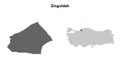 Zinguldak outline map Royalty Free Stock Photo