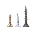Zinked and anodized screws Royalty Free Stock Photo