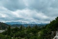 Zinken - A scenic view on Buchbergkogel in the Hochschwab Mountain Region in Styria, Austrian Alps. Cloudy overcast Royalty Free Stock Photo