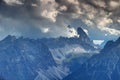 Zinnenplateau under north faces of Sexten Dolomites peaks Italy Royalty Free Stock Photo