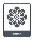 zinnia icon in trendy design style. zinnia icon isolated on white background. zinnia vector icon simple and modern flat symbol for