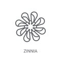 Zinnia icon. Trendy Zinnia logo concept on white background from