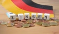 Zinsen- the german word for interest