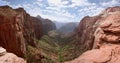 Zion Canyon overlook Royalty Free Stock Photo