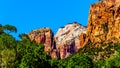 Mt. Majestic and the Great White Throne in Zion National Park, UT, USA Royalty Free Stock Photo