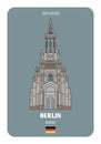 Zion Church in Berlin, Germany. Architectural symbols of European cities