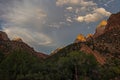 Zion landscape along the Pa`rus trail in Zion National Park 2700 Royalty Free Stock Photo