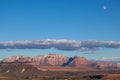 Zion Landscape with Rising Moon