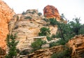 Zion National Park - Hiking the Narrows - USA Royalty Free Stock Photo