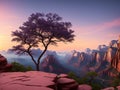 Zion National Park Incorporate a foreground element made with generative ai Royalty Free Stock Photo