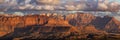 Zion National Park Mountains at Sunset and Storm Clouds Royalty Free Stock Photo