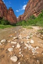 Zion National Park Narrows trail, Utah Royalty Free Stock Photo