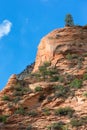 Zion National Park rock formation Royalty Free Stock Photo