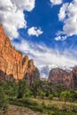 Zion National Park at Sunset, Utah Royalty Free Stock Photo