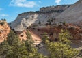 Zion National Park. unusual sandstone formations Royalty Free Stock Photo