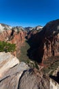 Zion National Park in Utah v Royalty Free Stock Photo