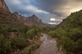 Zion Watchman Sunset