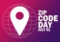Zip Code Day Royalty Free Stock Photo