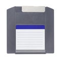 Zip drive magnetic disk or diskette isolated on white Royalty Free Stock Photo
