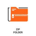 Zip folder icon