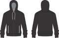 Zip Hoodie Design Template Mock ups Vectors