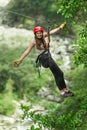 Zip Line Fun Royalty Free Stock Photo