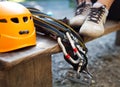 Zip-line gear Royalty Free Stock Photo
