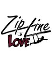 Zip line love graphic