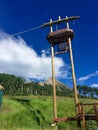 Zip Line in the Mountains Royalty Free Stock Photo