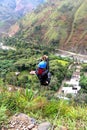 Zip line over the jungle