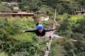 Zip line over the jungle