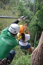 Zip line in Thailand