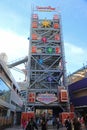 Zip-line tower Royalty Free Stock Photo