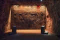 Cathedral of Zipaquira, built into an underground salt mine Royalty Free Stock Photo