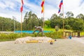 Colombia monument to the miners of the salt mine Royalty Free Stock Photo