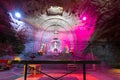 Colombia Zipaquira subterranean altar in the salt mine Royalty Free Stock Photo