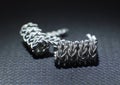 Zipper clapton coil build for vaping rebuildable atomizer