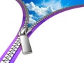 Zipper concept Royalty Free Stock Photo