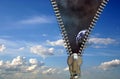 Zipper concept Royalty Free Stock Photo