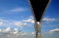 Zipper concept Royalty Free Stock Photo