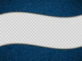 Zipper on a denim background. Template with copy space