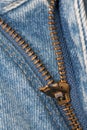 Zipper Denim Jeans Macro